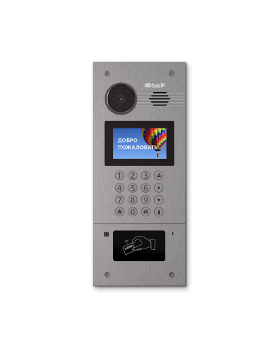 AA-07FB SILVER. Вызывная панель IP-домофона. BAS-IP в Пскове