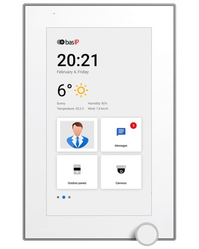 AZ-07L WHITE. Монитор IP-видеодомофона цветной. BAS-IP в Пскове