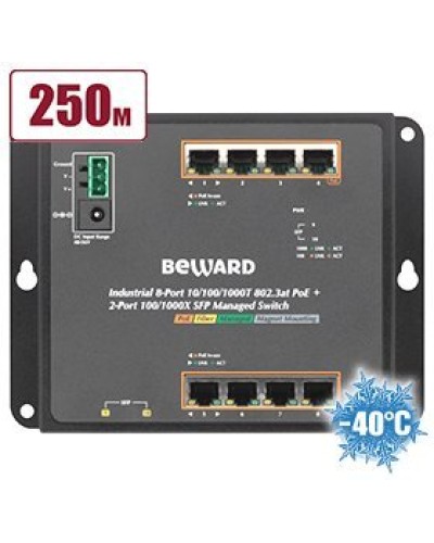 STWP-0802HP. Коммутатор 8-портовый. Beward в Пскове