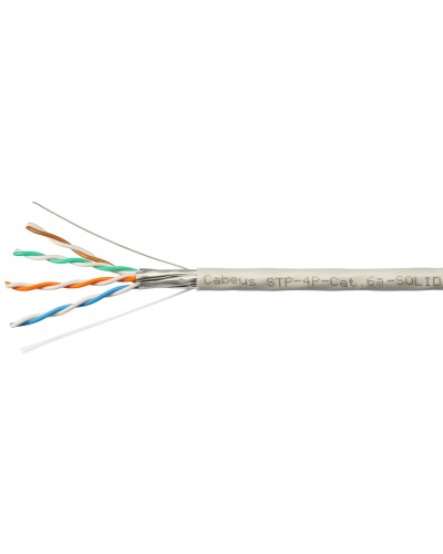 STP-4P-Cat.6a-SOLID-IN-PVC (7196c). Кабель «витая пара» (LAN) для структурированных систем связи. CABEUS в Пскове