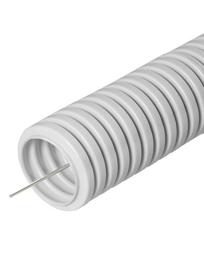 FCPL-16-PVC-100-1-GY (11227c): Труба гофрированная гибкая, лёгкая с протяжкой в Пскове
