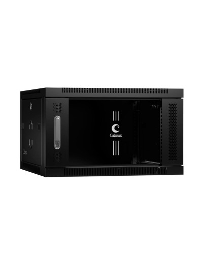SH-05F-6U60/35-BK (8608c). Шкаф телекоммуникационный 19 настенный 6U. CABEUS в Пскове
