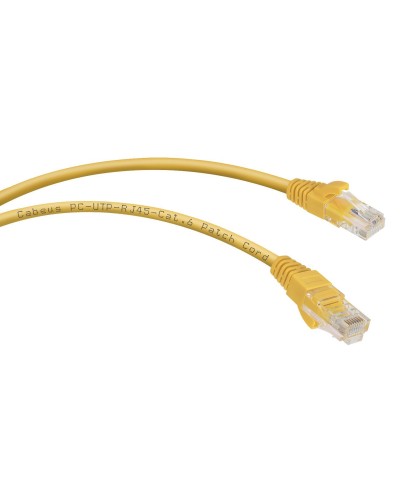 PC-UTP-RJ45-Cat.6-5m-YL (8709c), желтый. Патч-корд медный. CABEUS в Пскове