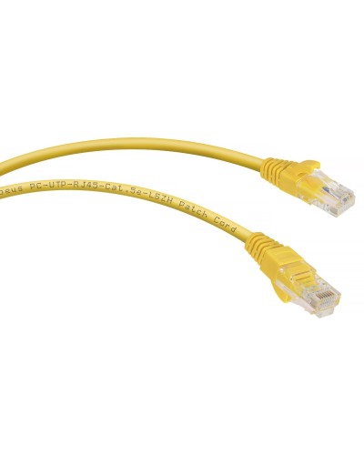 PC-UTP-RJ45-Cat.5e-0.5m-YL-LSZH (9496c), желтый. Патч-корд медный. CABEUS в Пскове