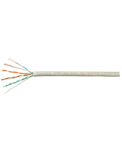 UTP-4P-Cat.5e-SOLID-GY-LIGHT-100 (9995c-5). Кабель «витая пара» (LAN) для структурированных систем связи. CABEUS в Пскове