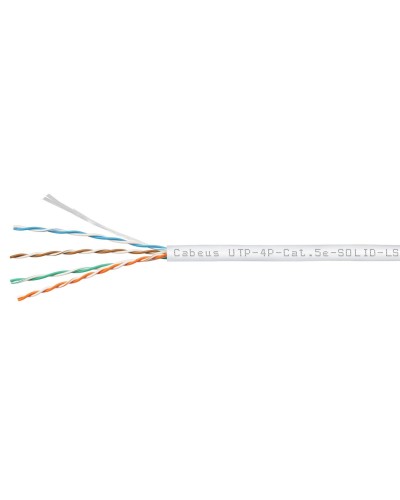 UTP-4P-Cat.5e-SOLID-LSZH-WH (9782c). Кабель «витая пара» (LAN) для структурированных систем связи. CABEUS в Пскове