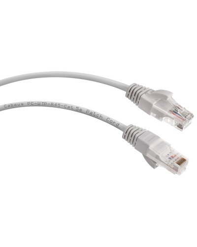 PC-UTP-RJ45-Cat.5e-1m-LSZH (8863c), серый. Патч-корд медный. CABEUS в Пскове