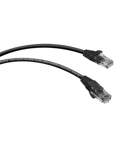 PC-UTP-RJ45-Cat.5e-0.15m-BK-LSZH (9534c), чёрный. Патч-корд медный. CABEUS в Пскове