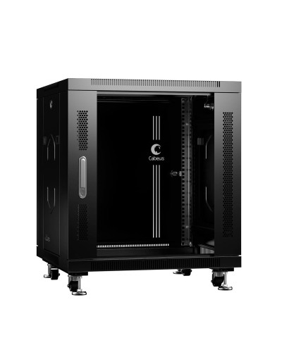 SH-05C-12U60/60-BK (8554c). Шкаф телекоммуникационный 19 напольный 12U. CABEUS в Пскове