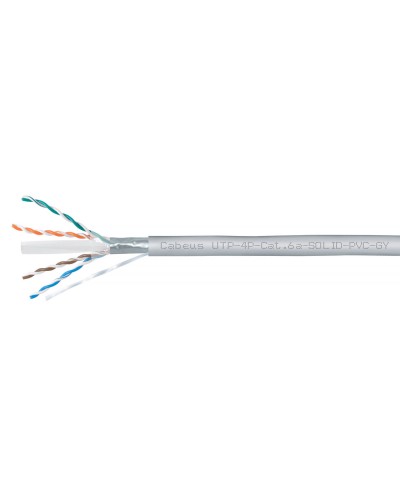 UTP-4P-Cat.6a-SOLID-PVC-GY (11373c). Кабель «витая пара» (LAN) для структурированных систем связи. CABEUS в Пскове