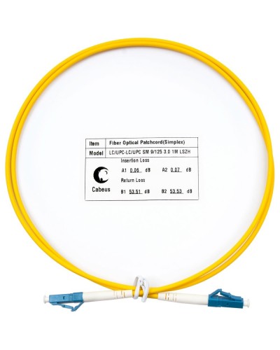 FOP(s)-9-LC-LC-0,5m (8807c). Патч-корд оптический. CABEUS в Пскове
