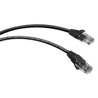 PC-UTP-RJ45-Cat.5e-0.5m-BK-LSZH (9536c), чёрный. Патч-корд медный. CABEUS