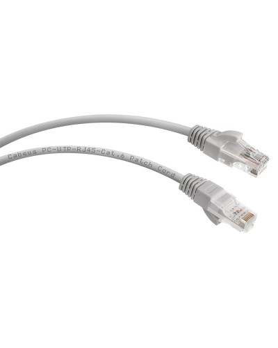 PC-UTP-RJ45-Cat.6-1m (7267c), серый. Патч-корд медный. CABEUS в Пскове