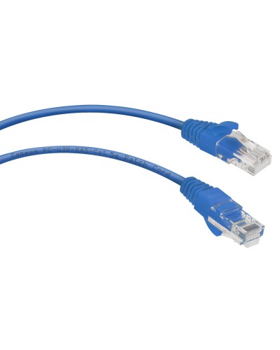 PC-UTP-RJ45-Cat.5e-0.15m-BL (8989c), синий. Патч-корд медный. CABEUS в Пскове