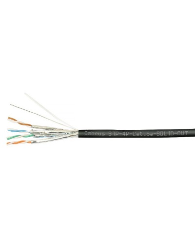 STP-4P-Cat.6a-SOLID-OUT-LSZH-UV (7198c). Кабель «витая пара» (LAN) для структурированных систем связи. CABEUS в Пскове