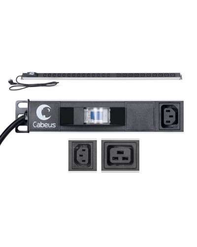 PDU-16-14C13-10C19-B-C14 (9553c). Блок розеток. CABEUS в Пскове