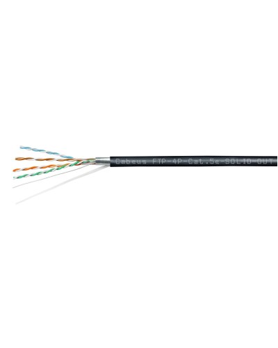 FTP-4P-Cat.5e-SOLID-OUT-PE-UV (11792c). Кабель «витая пара» (LAN) для структурированных систем связи. CABEUS в Пскове