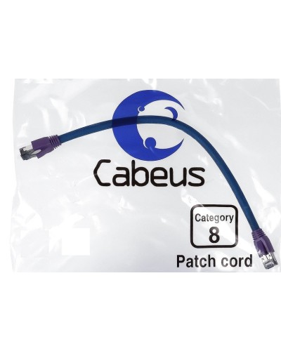 PC-SSTP-RJ45-Cat.8-2m-LSZH (9703c), серый. Патч-корд медный. CABEUS в Пскове