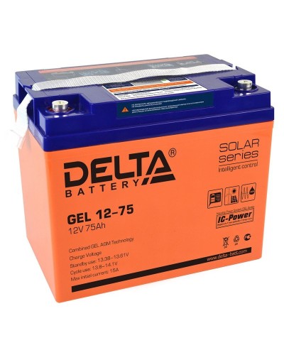 Delta GEL 12-75. Аккумулятор герметичный свинцово-кислотный. Delta в Пскове