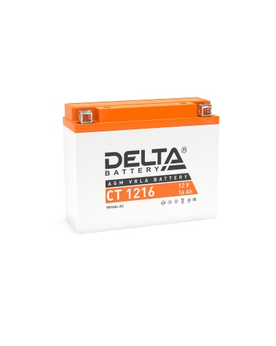 Delta CT 1216. Аккумулятор герметичный свинцово-кислотный стартерный. Delta в Пскове