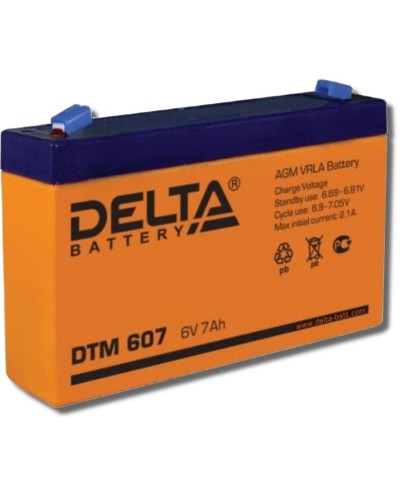 Delta DTM 607. Аккумулятор герметичный свинцово-кислотный. Delta в Пскове