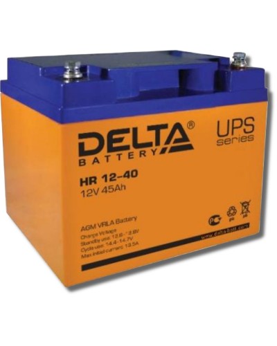 Delta HR 12-40. Аккумулятор герметичный свинцово-кислотный. Delta в Пскове