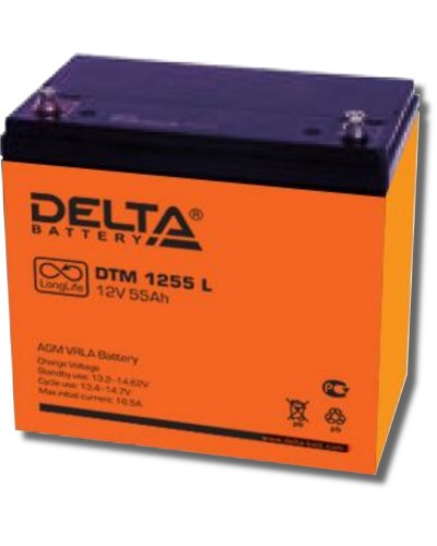 Delta DTM 1255 L. Аккумулятор герметичный свинцово-кислотный. Delta в Пскове