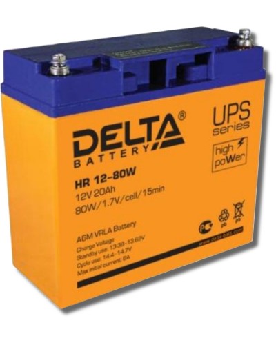 Delta HR 12-80 W. Аккумулятор герметичный свинцово-кислотный. Delta в Пскове