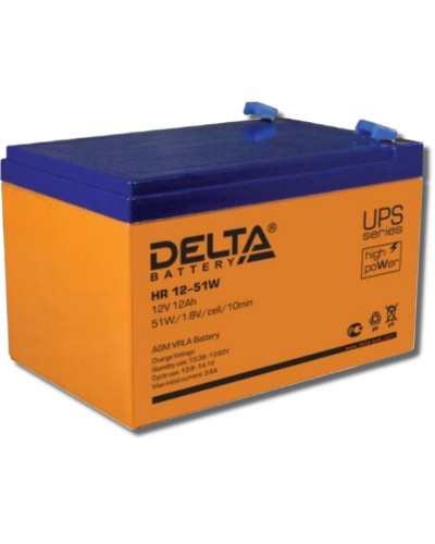 Delta HR 12-51 W. Аккумулятор герметичный свинцово-кислотный. Delta в Пскове