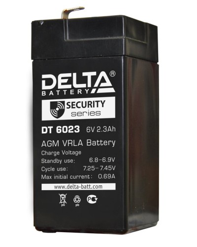 Delta DT 6023 (75мм). Аккумулятор герметичный свинцово-кислотный. Delta в Пскове