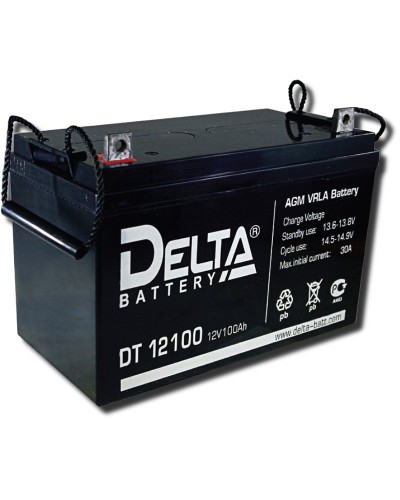 Delta DT 12100. Аккумулятор герметичный свинцово-кислотный. Delta в Пскове