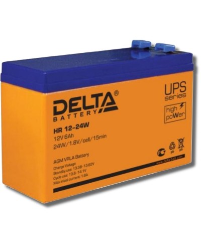 Delta HR 12-24 W. Аккумулятор герметичный свинцово-кислотный. Delta в Пскове