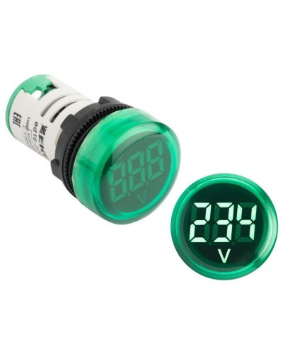 ED16-22VD (ed16-22vd-g). Индикатор значения напряжения зеленый. EKF в Пскове