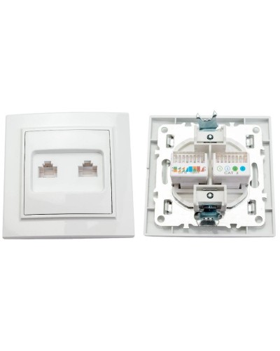 Минск Розетка RJ-45+Phone СП (ERK00-135-10). Розетка RJ-45+Phone СП. EKF в Пскове