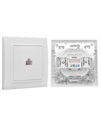 Минск Розетка RJ-45 1-местная СП (ERK01-035-10). Розетка RJ-45 1-местная СП. EKF в Пскове