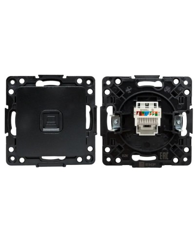 Стокгольм Механизм Розетки RJ-45 1-местной (EZK01-035-10). Механизм Розетки RJ-45 1-местной. EKF в Пскове