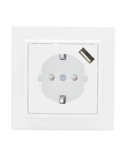 Минск Розетка 1-местная СП с/з 16А (ERR16-028-100-USB). Розетка 1-местная СП с/з 16А. EKF в Пскове