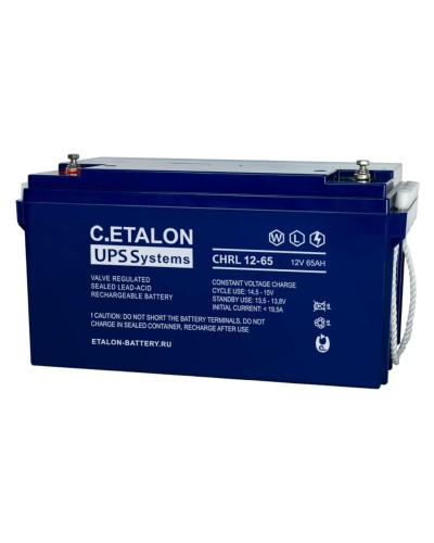 C.ETALON CHRL 12-65. Аккумулятор герметичный свинцово-кислотный. ETALON в Пскове