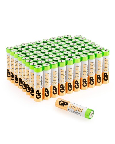 GP Super Alkaline 24A AAA (GP 24A-2CRVS80), упак. 80 шт.. Алкалиновые батарейки. GP Batteries в Пскове