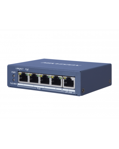 DS-3E0505P-E/M. Коммутатор с питанием POE. Hikvision в Пскове