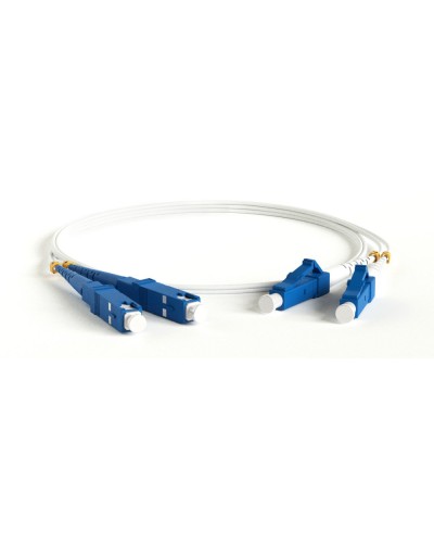 FC-D2-9A1-LC/UR-SC/UR-H-3M-LSZH-WH. Патч-корд волоконно-оптический LC-SC. Hyperline в Пскове