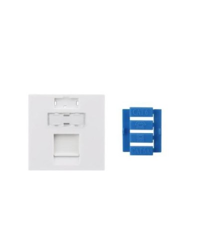 SIP3-1K-M45-45. Вставка 45x45 для 1 модуля Keystone Jack, со шторкой. Hyperline в Пскове