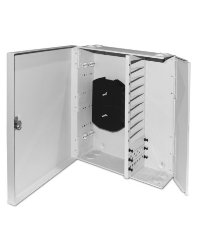 FO-WBX-12xSLT-W140H42-96UN-GY. Кросс оптический настенный. Hyperline в Пскове