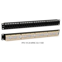 PP3-19-24-8P8C-C6-110D. Патч-панель 19. Hyperline