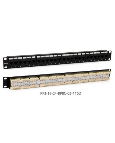 PP3-19-24-8P8C-C5E-110D. Патч-панель 19. Hyperline в Пскове