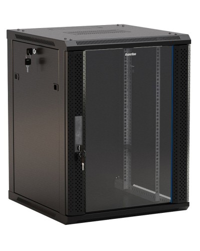TWB-0966-GP-RAL9004. Шкаф телекоммуникационный 19 настенный 9U. Hyperline в Пскове