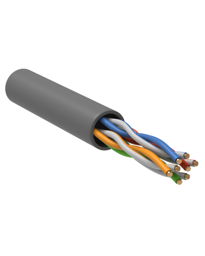GENERICA U/UTP кат. 5E 100МГц 4 пары PVC INDOOR серый (BC1-C5E04-111-100-G). Кабель «витая пара» (LAN) для структурированных систем связи. IEK в Пскове