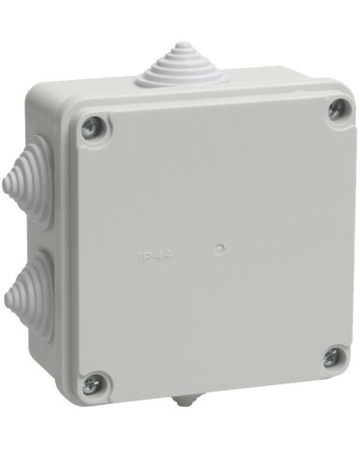 Коробка распаячная КМ41234 100х100х50 открытой проводки IP55 6 гермовводов серая (UKO11-100-100-050-K41-55). Коробка распаячная безгалогенная (HF). IEK в Пскове
