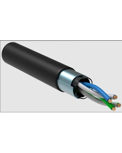 GENERICA F/UTP 5E 24AWG 2PR LDPE 1м черный 305м (BC3-C5E02-339-305-R-G). Кабель «витая пара» (LAN) для структурированных систем связи. IEK в Пскове