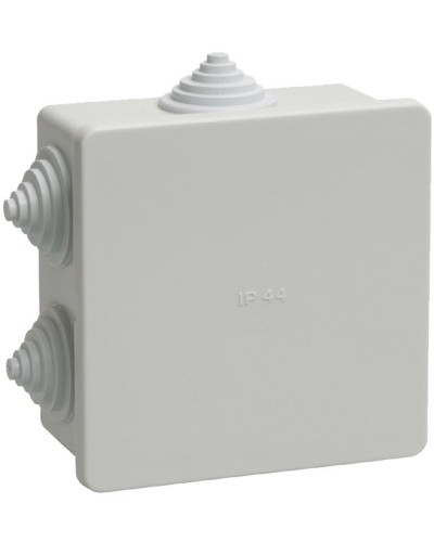 Коробка распаячная КМ41235 85х85х40 открытой проводки IP44 6 гермовводов серая (UKO11-085-085-040-K41-44). Коробка распаячная безгалогенная (HF). IEK в Пскове